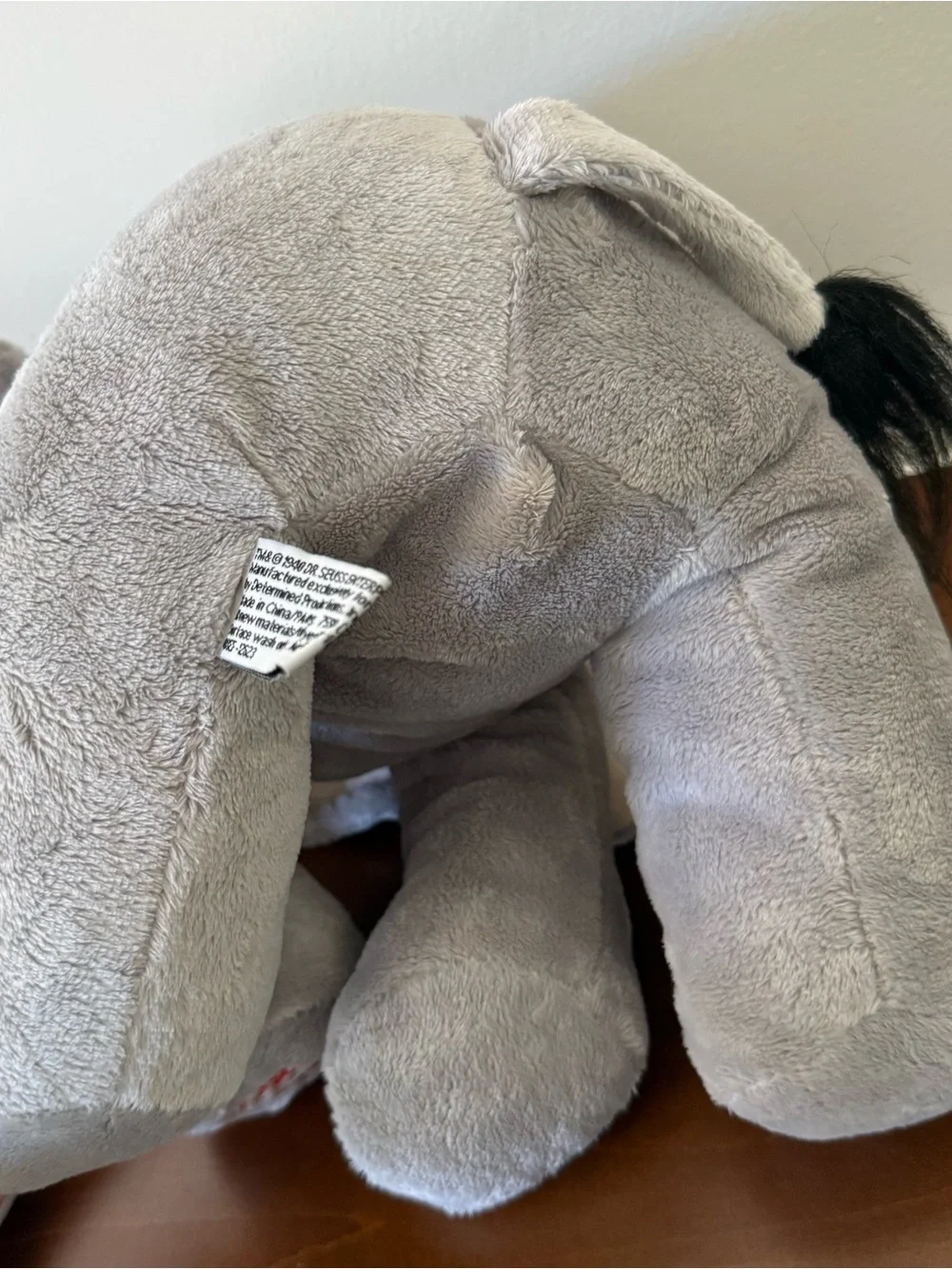 Dr Seuss Horton Hears a Who Elephant Plush Macy's 2008 Stuffed Animal 14”